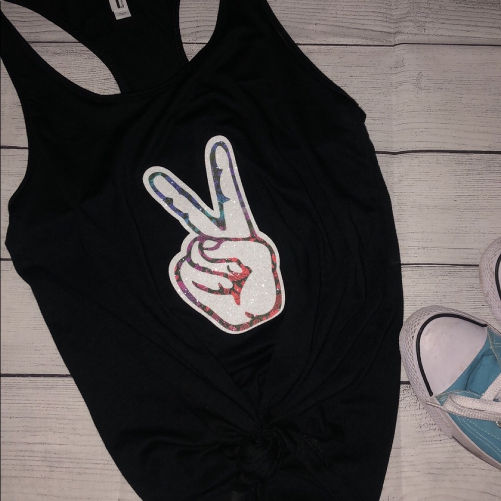 PEACE RAZOR BACK TANK